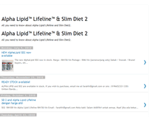 Tablet Screenshot of e-alphalipidlifeline.blogspot.com