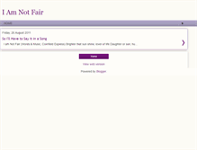Tablet Screenshot of iamnotfair.blogspot.com