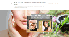 Desktop Screenshot of natural-skin-care-tips.blogspot.com