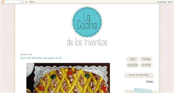 Desktop Screenshot of lacocinadelosinventos.blogspot.com