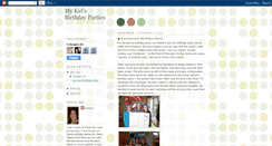 Desktop Screenshot of mykidsbirthdayparties.blogspot.com