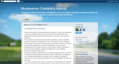 Desktop Screenshot of montavernercristianaynatural.blogspot.com