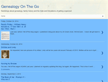 Tablet Screenshot of genealogyonthego.blogspot.com