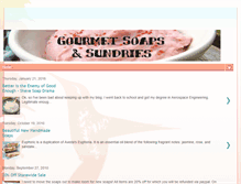 Tablet Screenshot of gourmetsoaps.blogspot.com