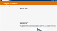 Desktop Screenshot of gadgetngizmos.blogspot.com