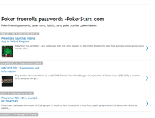 Tablet Screenshot of poker-freerolls-passwords.blogspot.com