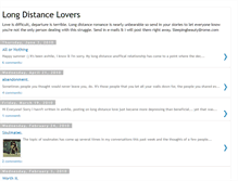 Tablet Screenshot of ldistancelovers.blogspot.com