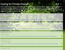 Tablet Screenshot of cyclingforclimatechange.blogspot.com