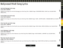 Tablet Screenshot of hindi-songslyrics.blogspot.com