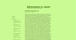 Desktop Screenshot of kendrasan-adventuresinjapan.blogspot.com