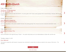 Tablet Screenshot of 400northchurch.blogspot.com