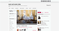 Desktop Screenshot of musicmoviestoday.blogspot.com