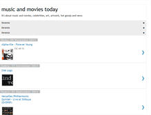 Tablet Screenshot of musicmoviestoday.blogspot.com