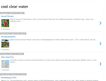 Tablet Screenshot of coolclearwater.blogspot.com