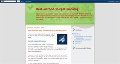 Desktop Screenshot of best-method-to-quit-smoking.blogspot.com