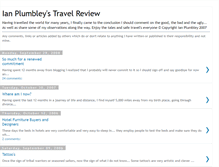Tablet Screenshot of ianplumbleystravelreview.blogspot.com
