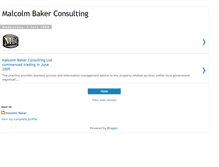 Tablet Screenshot of malcolmbakerconsulting.blogspot.com