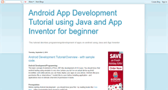 Desktop Screenshot of android-java.blogspot.com