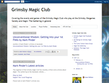 Tablet Screenshot of grimsbymagicclub.blogspot.com