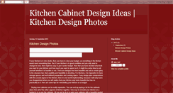 Desktop Screenshot of kitchencabinetdesignideas.blogspot.com