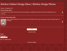 Tablet Screenshot of kitchencabinetdesignideas.blogspot.com