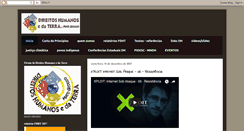 Desktop Screenshot of direitoshumanosmt.blogspot.com
