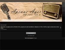 Tablet Screenshot of apenas-ayer.blogspot.com