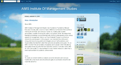 Desktop Screenshot of aimsinstitutepune.blogspot.com