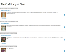 Tablet Screenshot of craftladyofsteel.blogspot.com