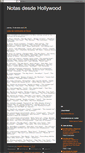 Mobile Screenshot of notasdesdehollywood.blogspot.com