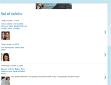 Tablet Screenshot of listofcelebs.blogspot.com