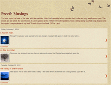 Tablet Screenshot of preethmusings.blogspot.com