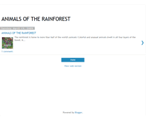 Tablet Screenshot of animalsoftherainforest1.blogspot.com