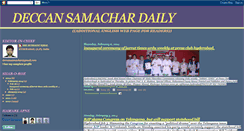 Desktop Screenshot of deccansamachardaily.blogspot.com