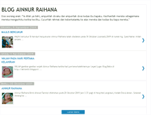 Tablet Screenshot of ainnurraihana.blogspot.com