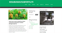 Desktop Screenshot of kesuburan-subfertility-iuiperak.blogspot.com