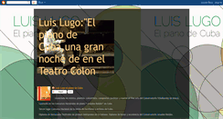 Desktop Screenshot of luislugoelpianodecuba.blogspot.com