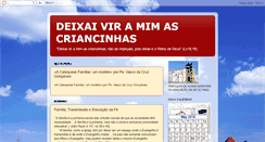 Desktop Screenshot of deixaiviramimascriancinhas.blogspot.com