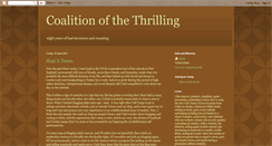 Desktop Screenshot of coalitionofthethrilling.blogspot.com