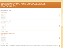 Tablet Screenshot of collegelesfontanilles.blogspot.com