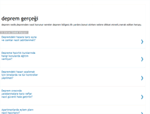 Tablet Screenshot of depremdenkorkma.blogspot.com