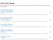 Tablet Screenshot of foottattodesign.blogspot.com