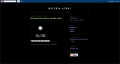 Desktop Screenshot of galeriauralprogramacion.blogspot.com