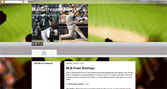 Desktop Screenshot of mainstreamsports.blogspot.com