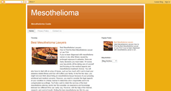 Desktop Screenshot of mesothelioma--guide.blogspot.com