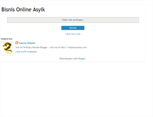 Tablet Screenshot of bisnis-online-asyik.blogspot.com