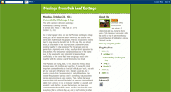 Desktop Screenshot of oakleafcottage.blogspot.com