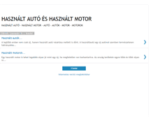Tablet Screenshot of hasznaltautooldal.blogspot.com