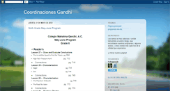 Desktop Screenshot of coordinacionesgandhiac.blogspot.com