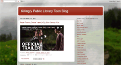 Desktop Screenshot of killinglylibraryteenblog.blogspot.com